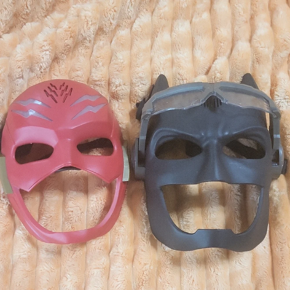 Batman & Iron Man Superhero Masks - Red and Black